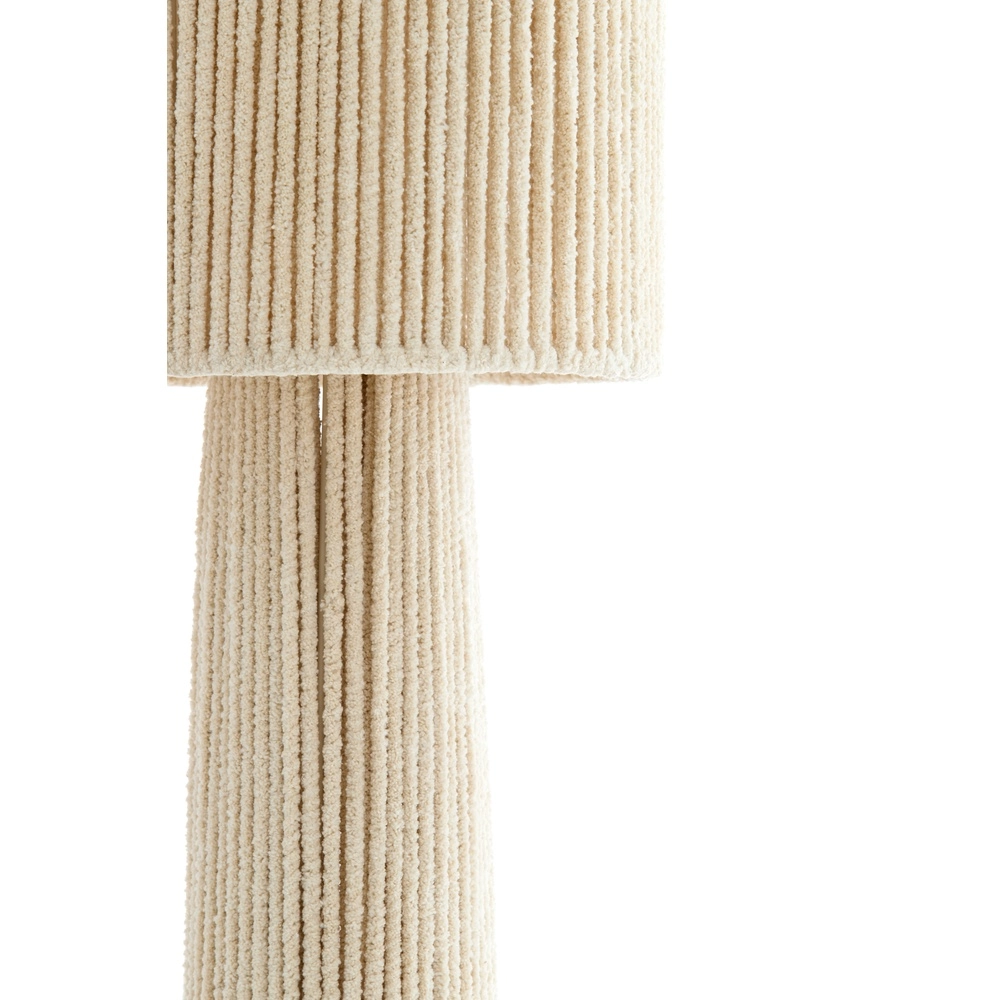 Sand floor lamp Michiel 160cm - chenille cream Light & Living 8717807786151
