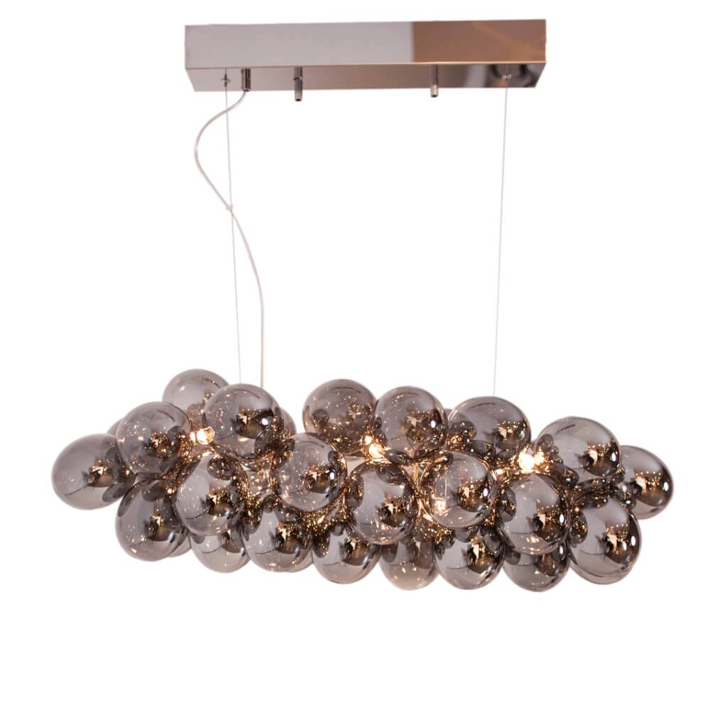Hanging lamp Gross smoke glass 80cm