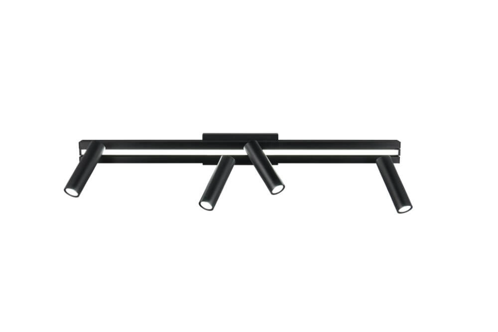 4-light LED spot Zeno black Trio 4017807622904