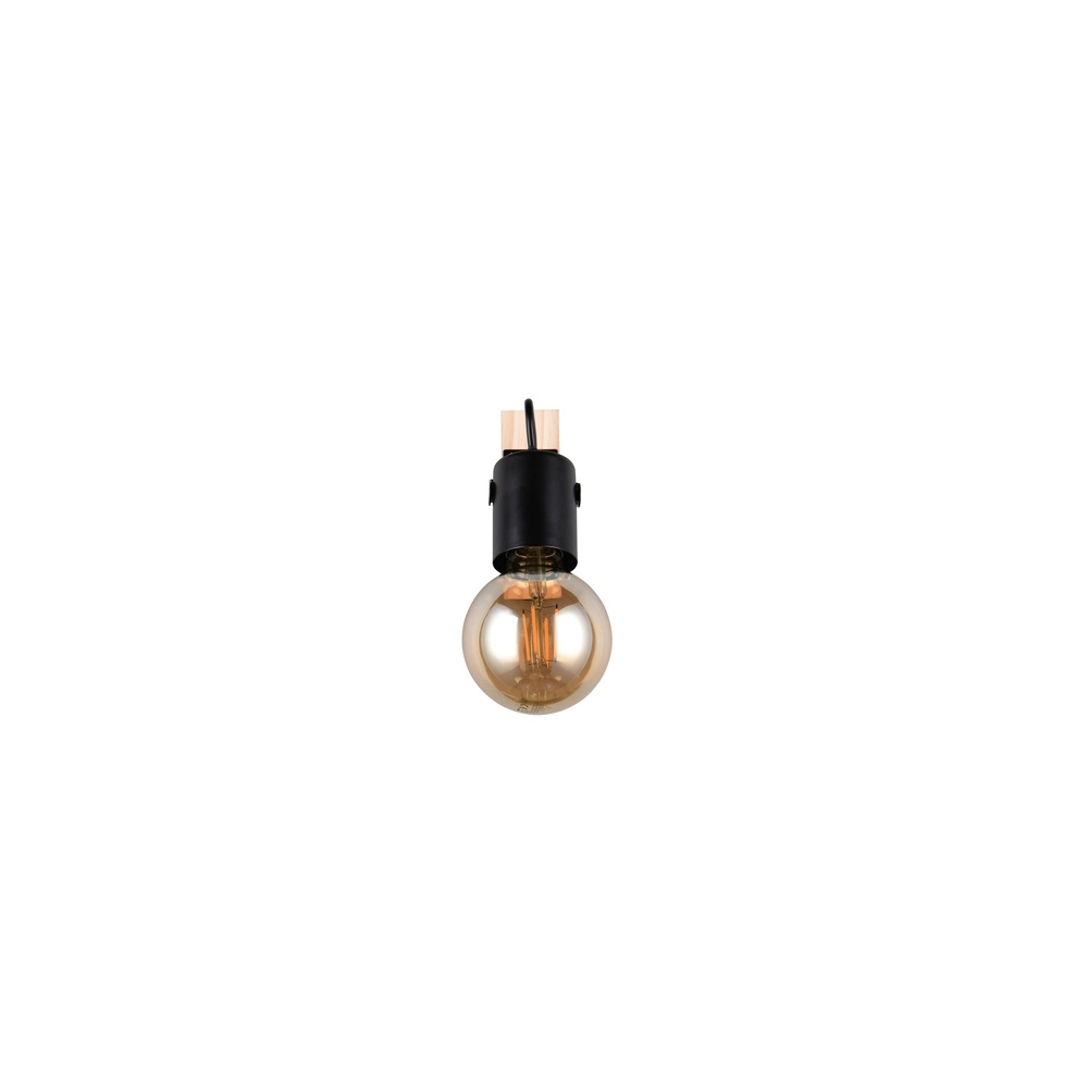 Ceiling lamp Lynar black with wood Trio 4017807670684