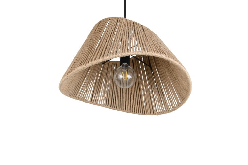 Japandi pendant lamp Valerie rattan Ø 52cm Trio 4017807637380