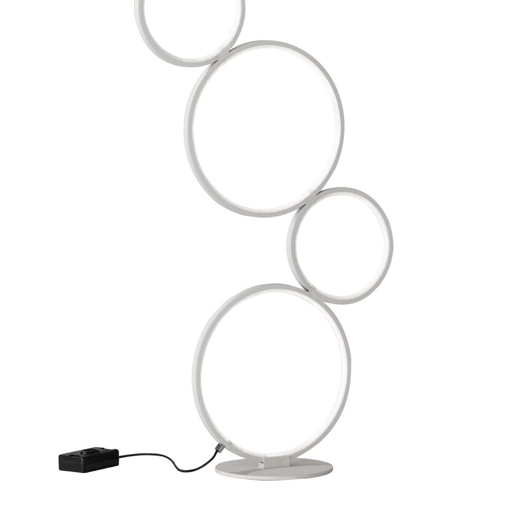 Floor lamp Rondo 5-ring white Trio 4017807423822
