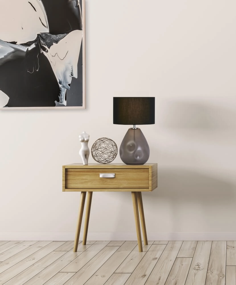 Table lamp Devon black with hood Searchlight 5053423273297