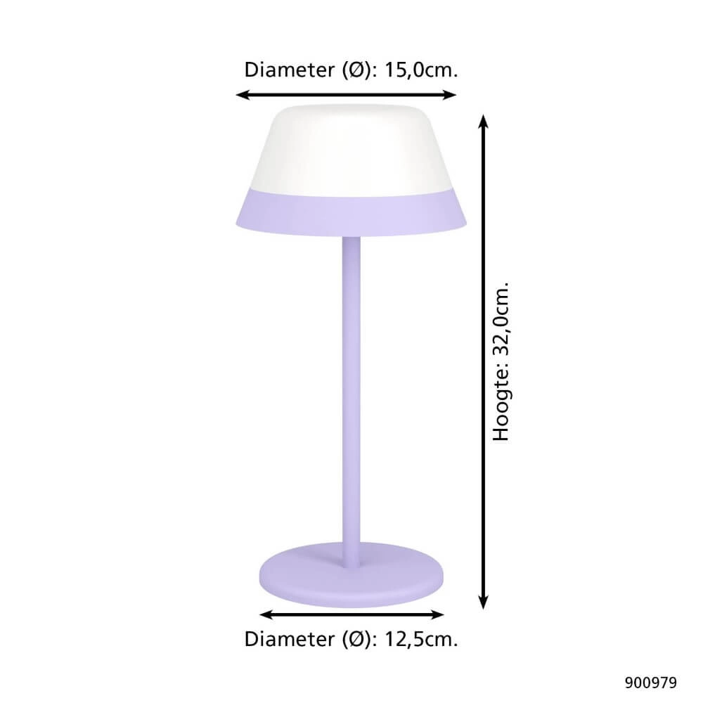 Table lamp Meggiano design lilac Eglo 9008606297702
