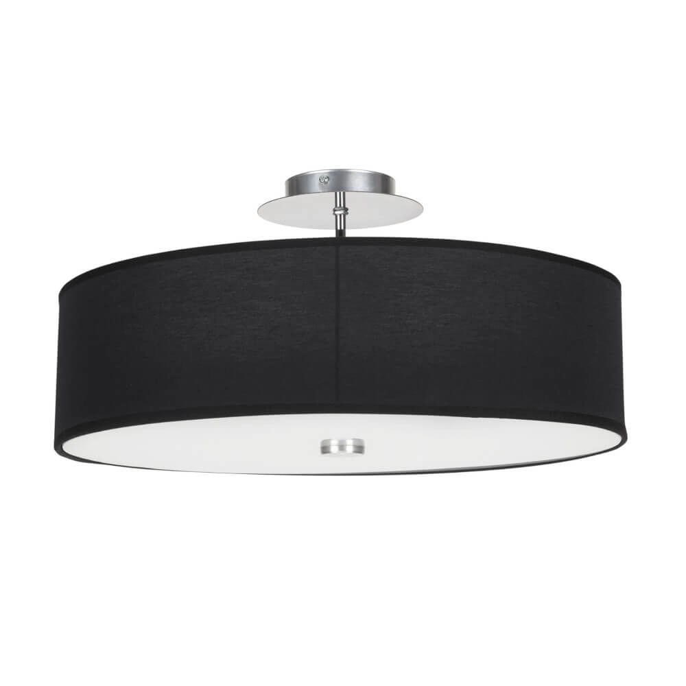 Black ceiling lamp Viviane Ø 50cm