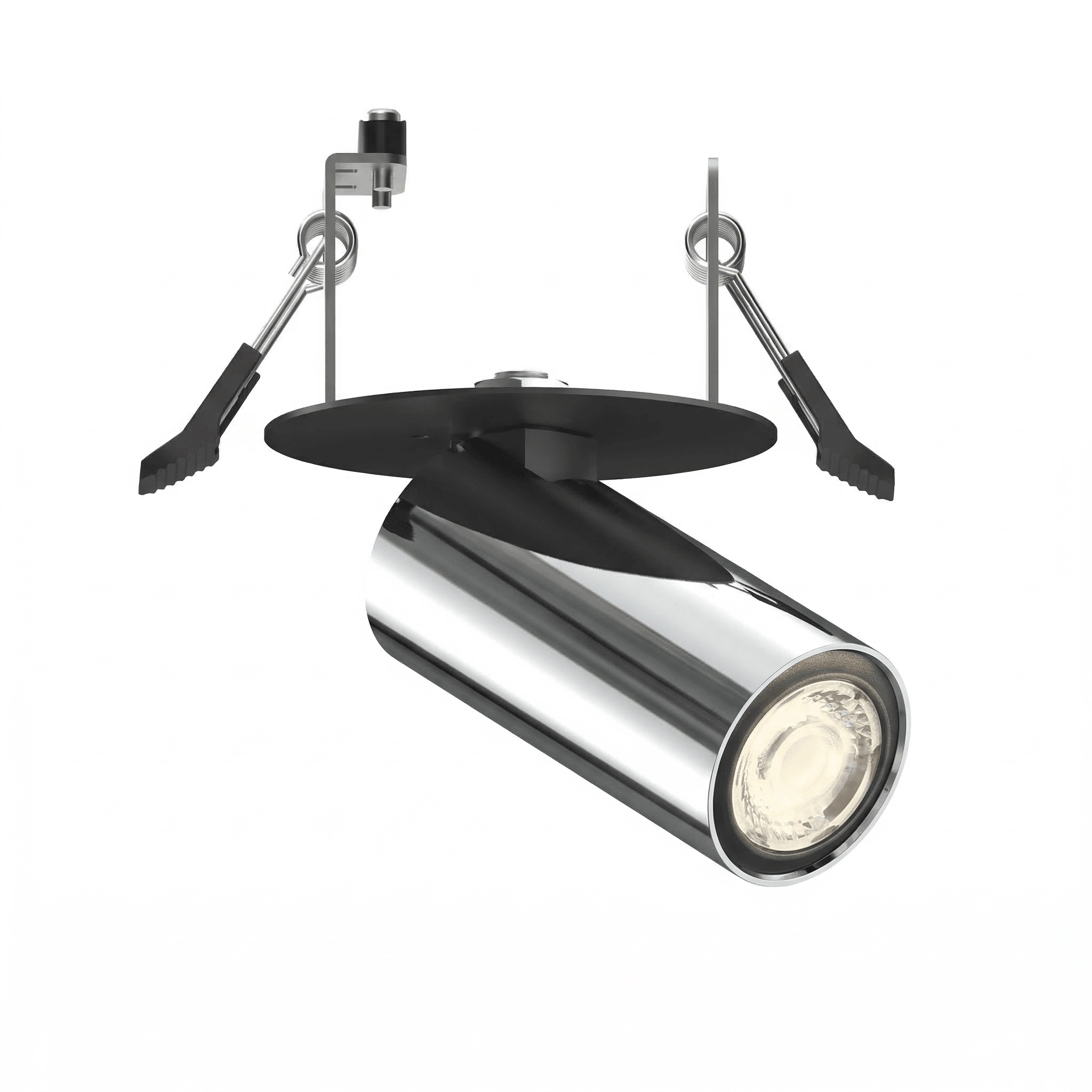 Recessed spotlight Tevo Mini black with chrome