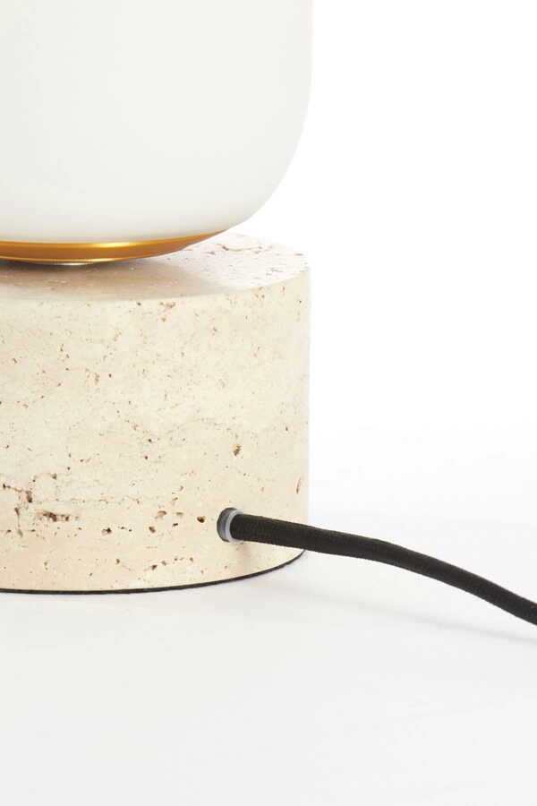 White table lamp Rylano 47cm Light & Living 8717807744915