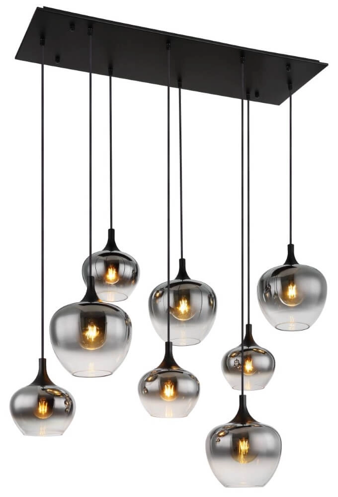 Straight pendant lamp Maxy 8-light