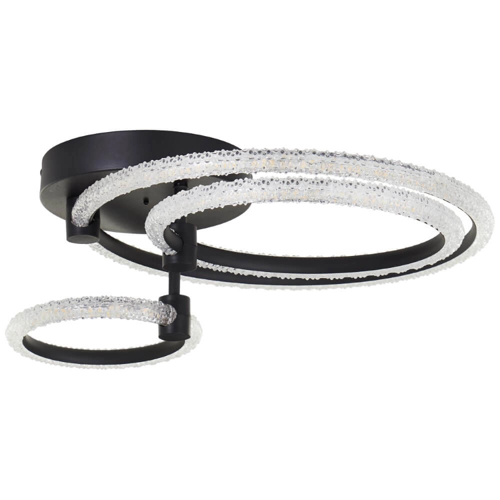 Round ceiling lamp Aydin black Brilliant 4004353442087