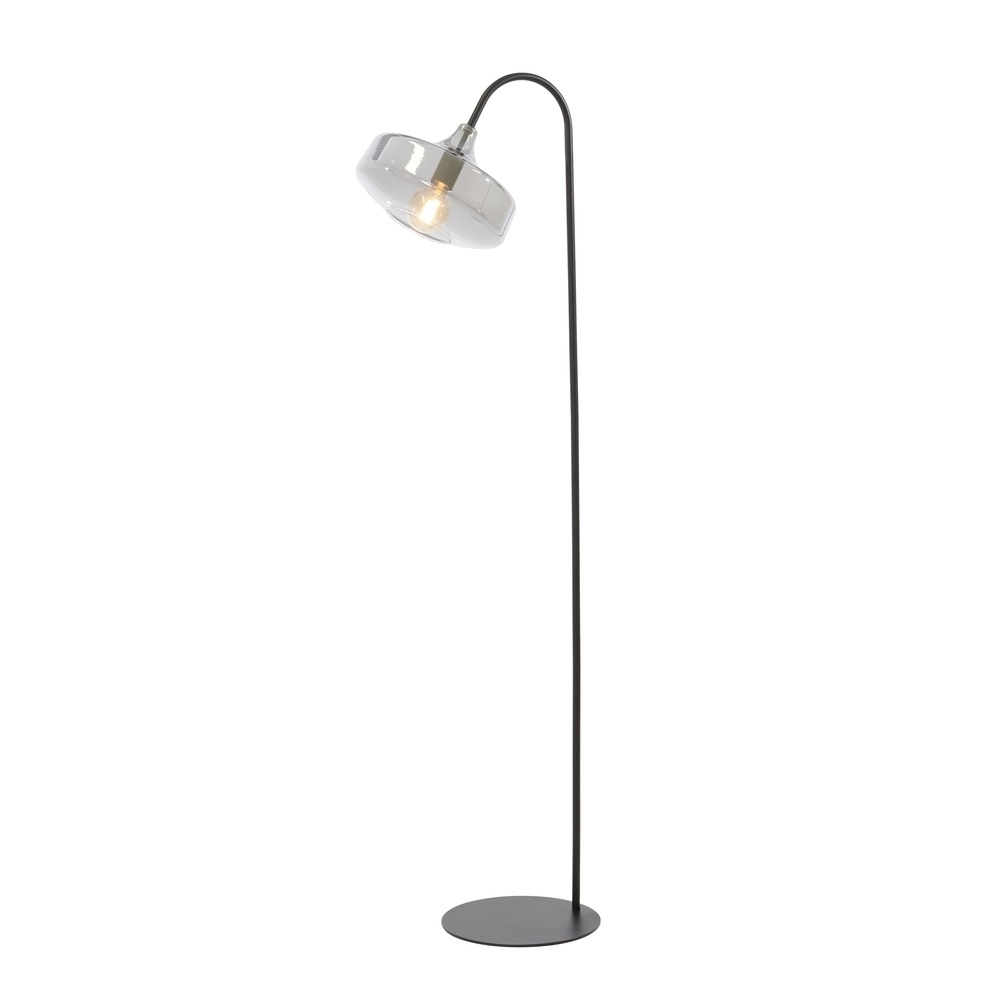 Glass floor lamp Solna Black Light & Living 8717807696566