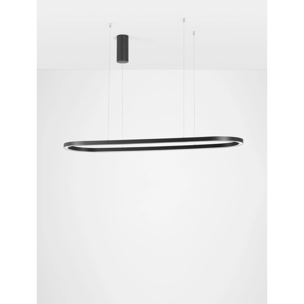 Oval pendant lamp Cuppe black Lyora 5212017438492