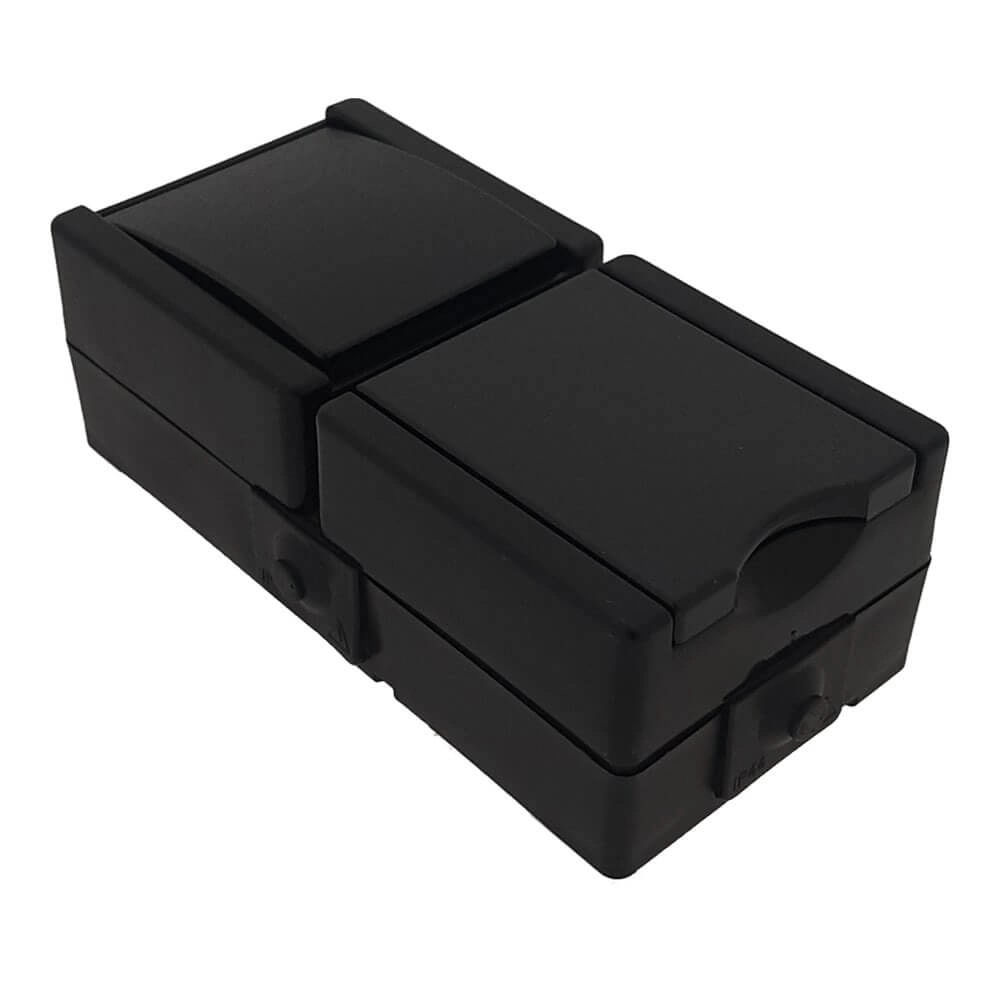 Socket and switch ProAQA black Lyora 4008224658942