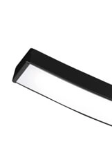 Black ceiling lamp Route 3-stripes Trio 4017807471281