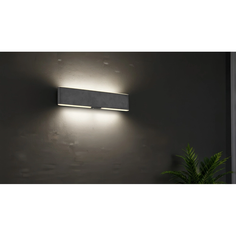 Modern wall lamp Conchita black 32cm Trio 4017807655643