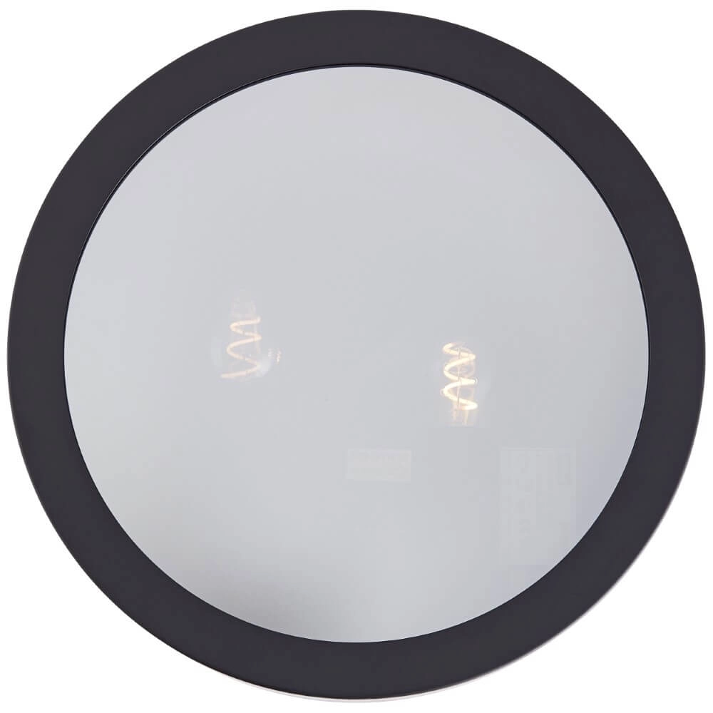 Black ceiling lamp Sandros Ø 31cm with glass Brilliant 4004353409479