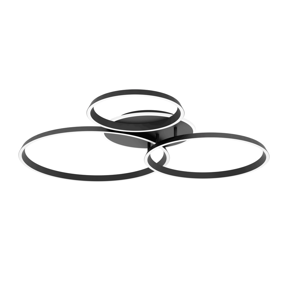 Modern ceiling lamp Girifalco black 96 x 84cm