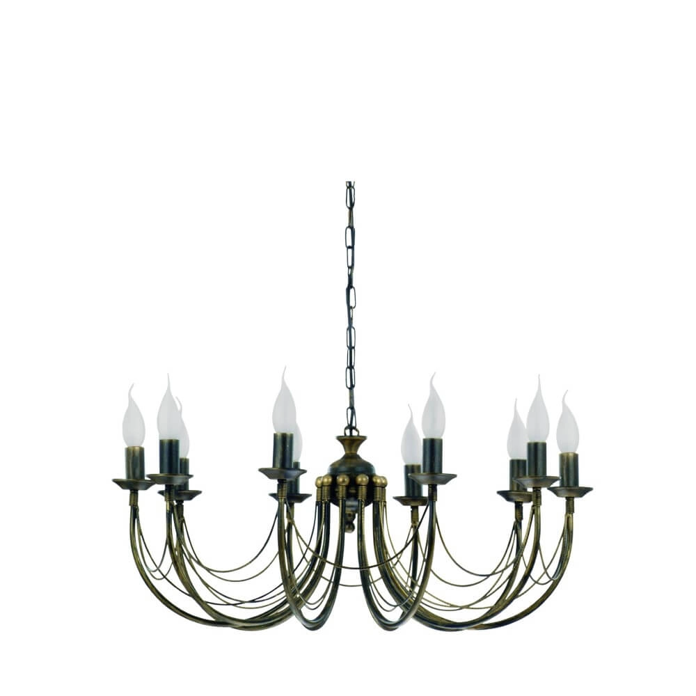 10-light chandelier Ares