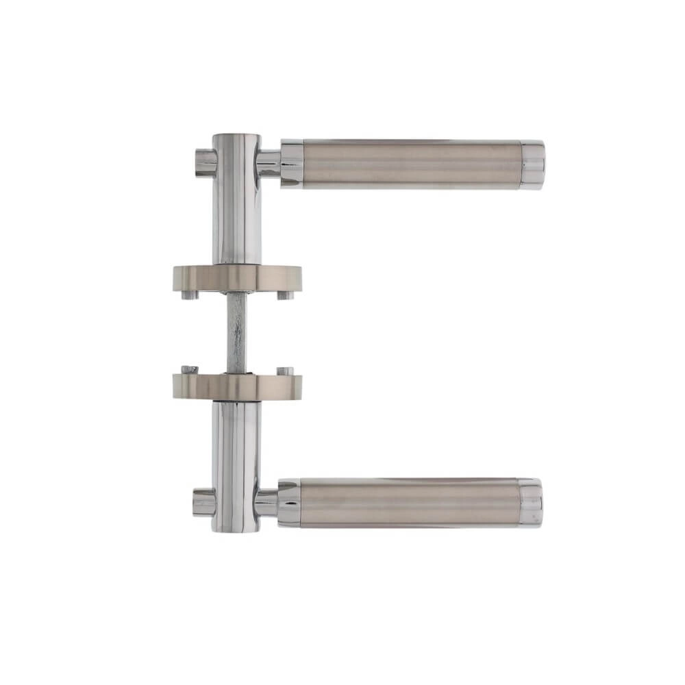 Classic door handle Birgit on rosette chrome Intersteel 8714186166345