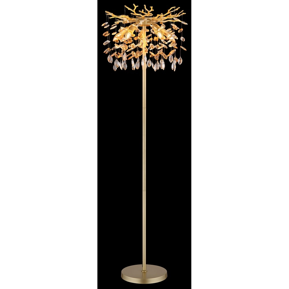 Floor lamp Queena gold Ø 46cm Globo 9007371533688