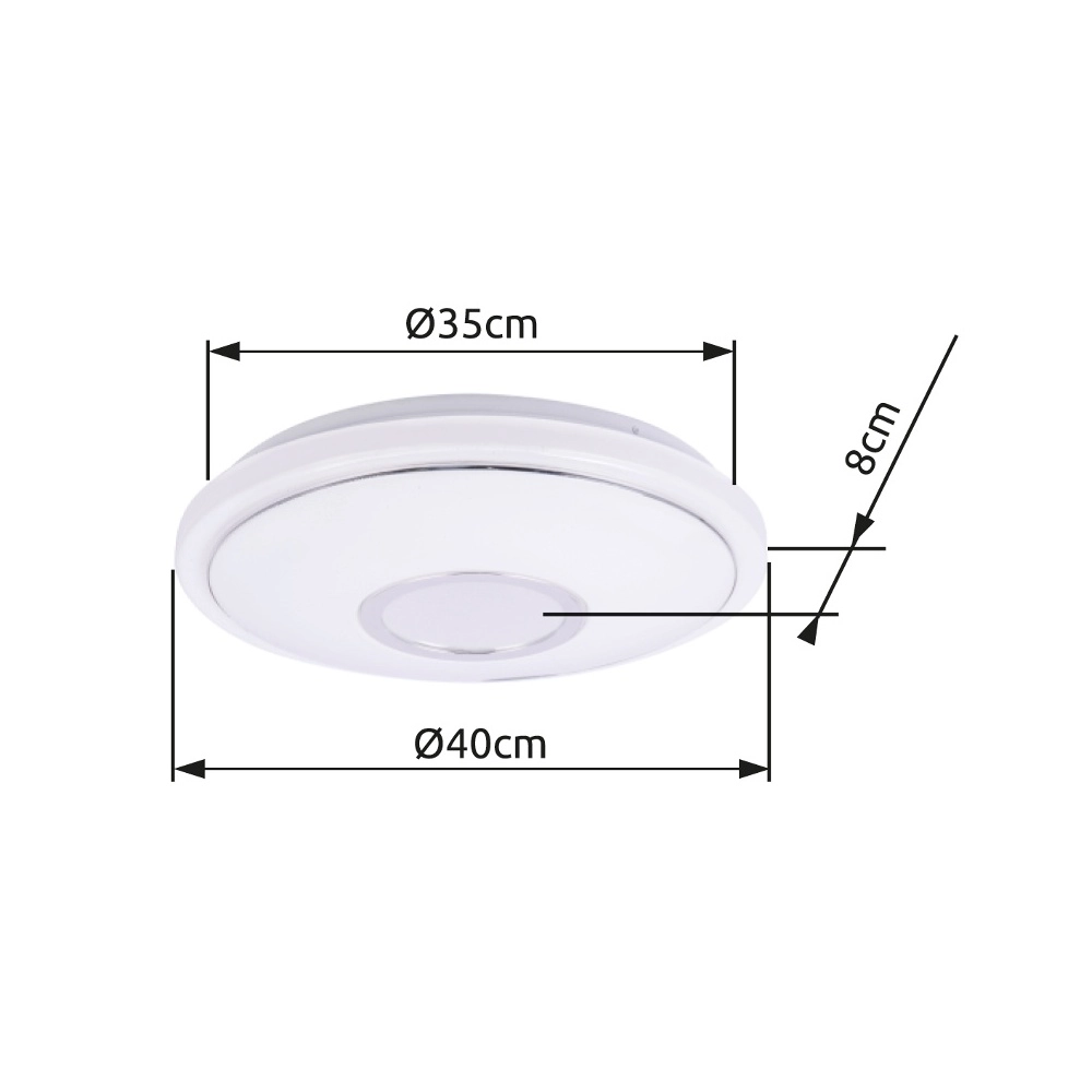 Plaffoniere Connor design white Ø 40cm adjustable Globo 9007371386499