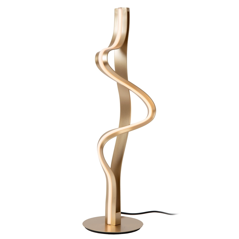 Table lamp Lambada curl gold