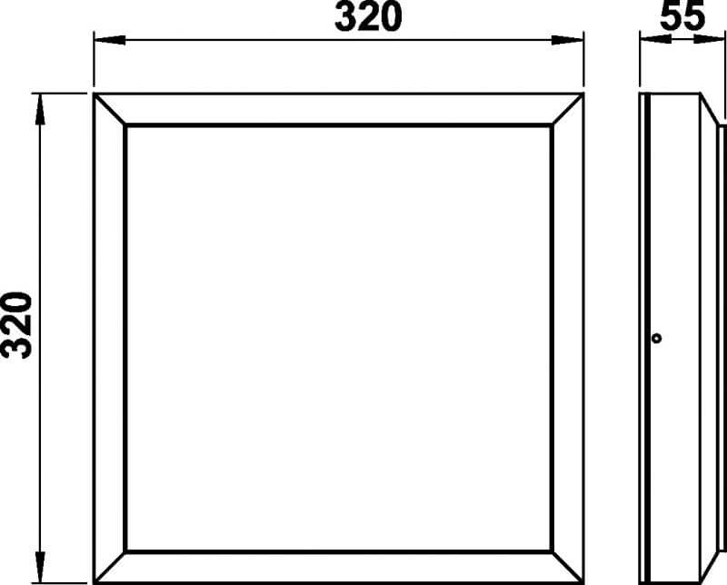 Square LED outdoor lamp Parel 32cm Albert 4007235265620