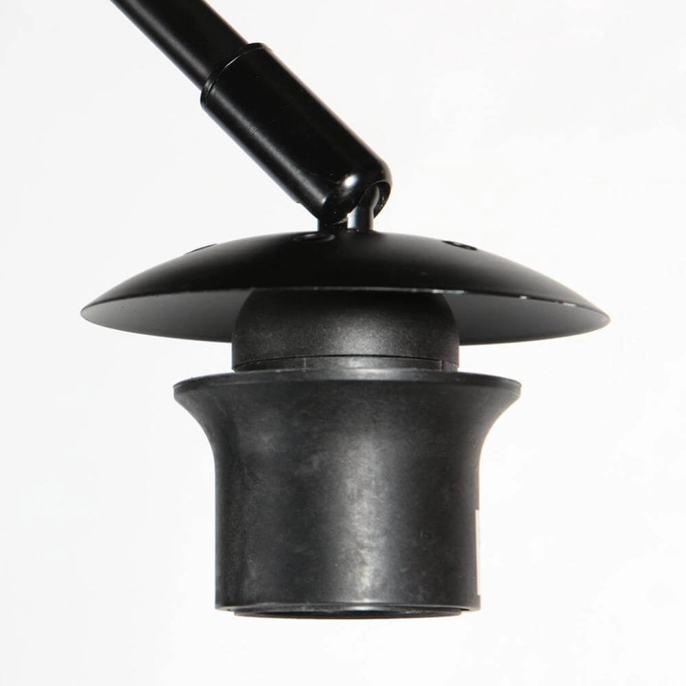 Floor lamp Curve black with coarse white shade Ø 50cm Steinhauer 8712746179484
