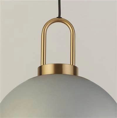 Pendant Lamp Glass Snowdrop Globe Searchlight 5053423188324