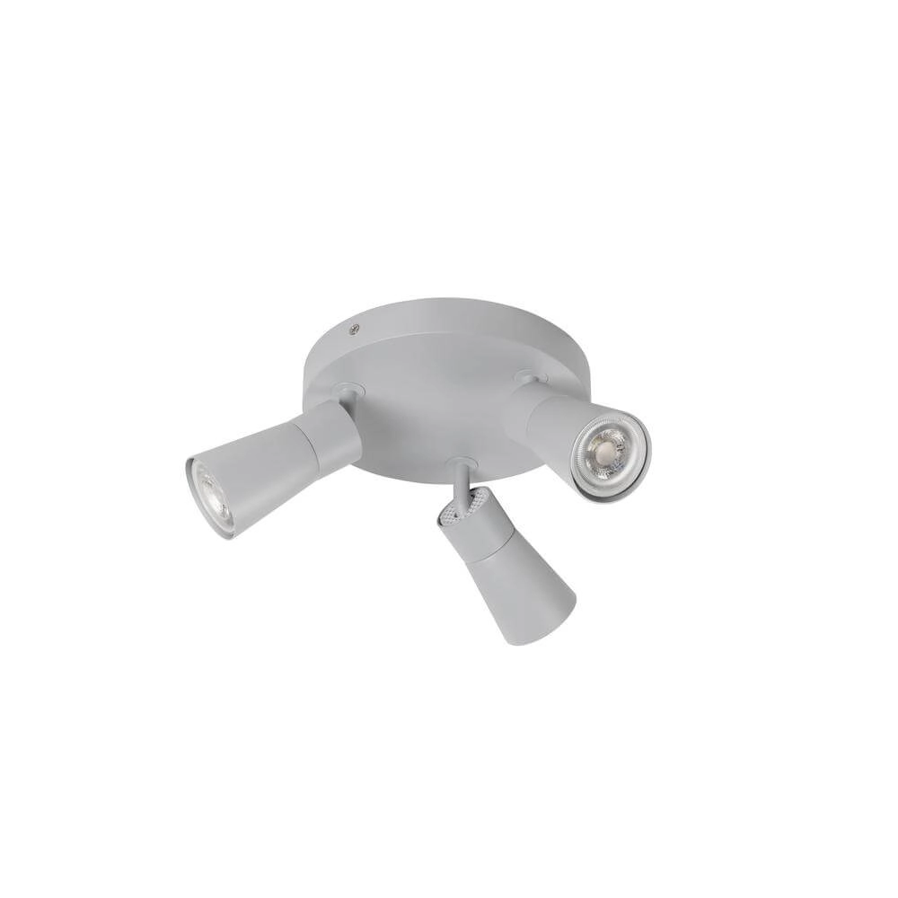 Round spotlight Puri 2.0 Cone Grey 3-light SLV 4024163293877