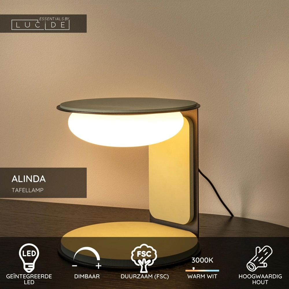 Design table lamp Alinda Ø 20cm green Lucide 5411212771605