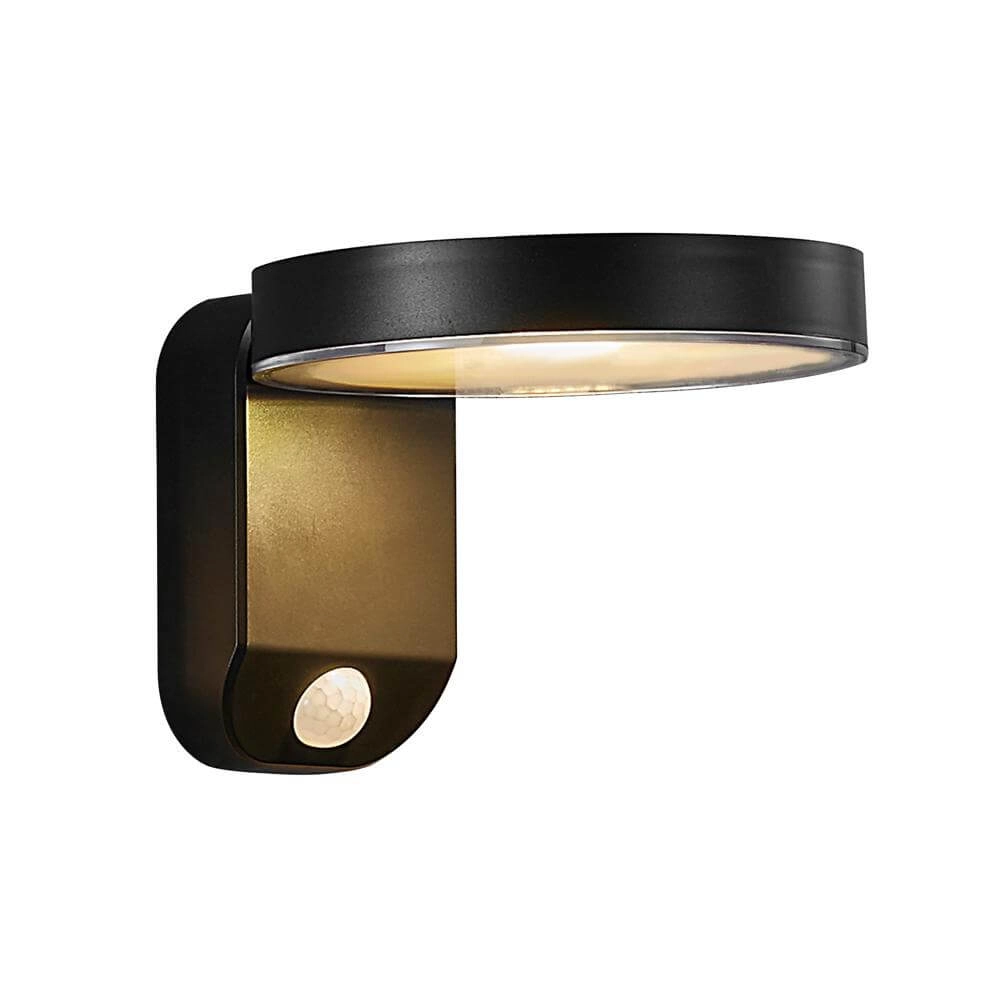 Solar wall lamp Rica black