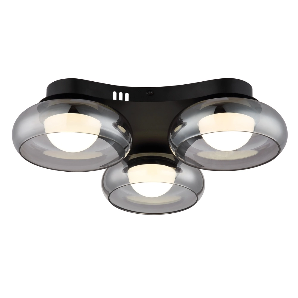 Design ceiling lamp Carlene 3-light black