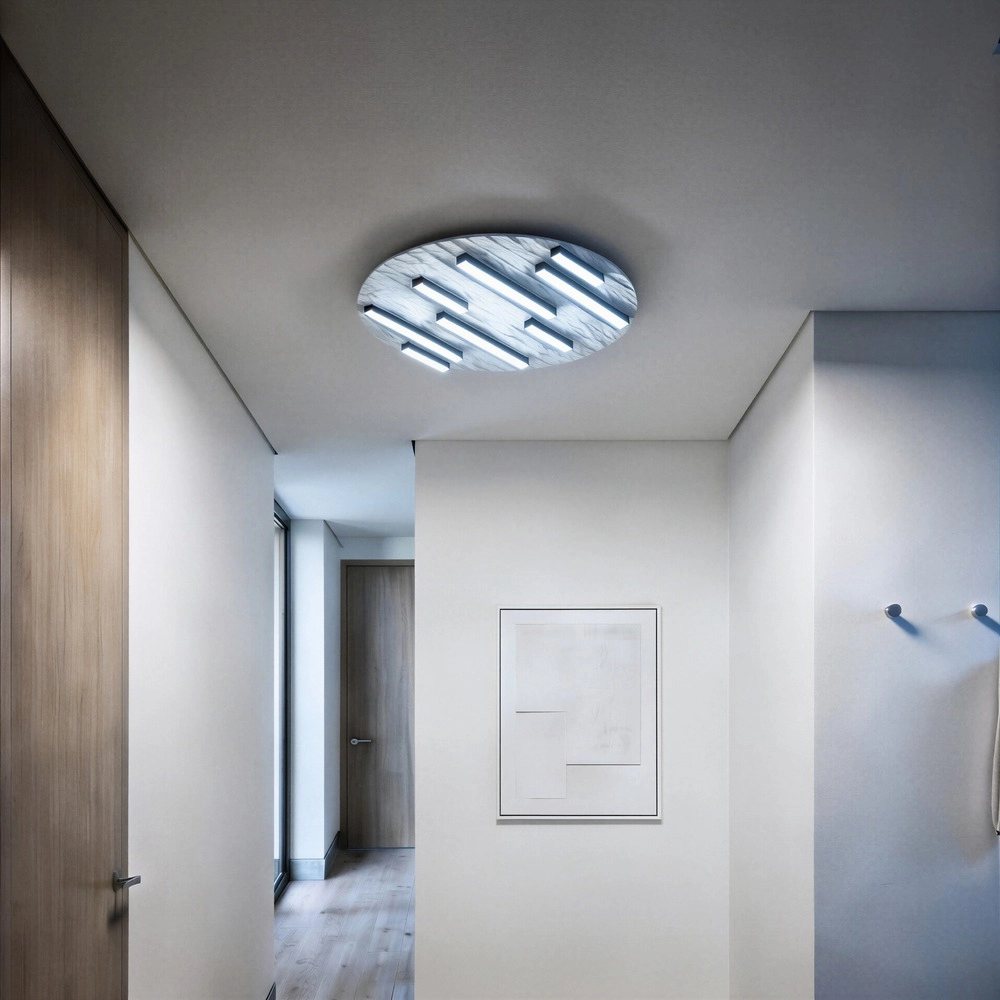 Ceiling lamp Campomarino sand brown Ø 38cm