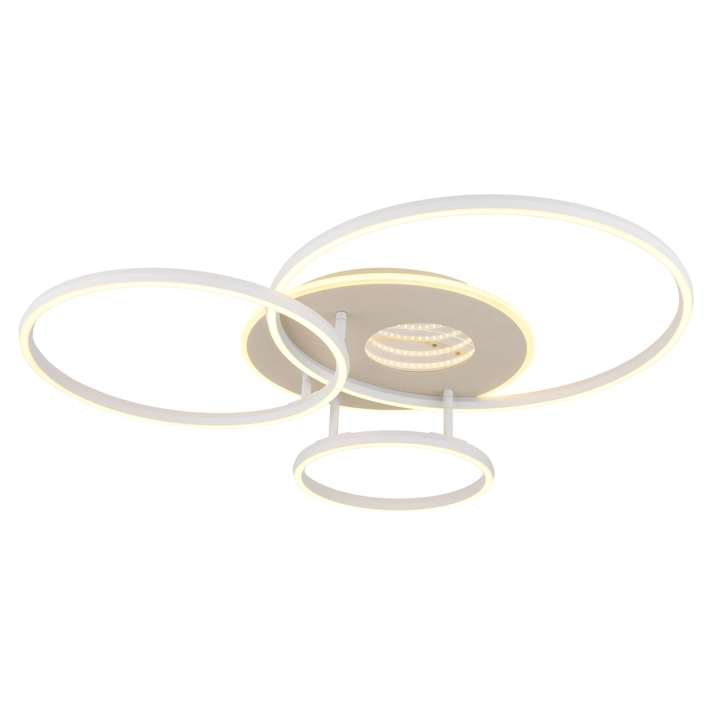 Modern ceiling lamp Invertina round sand brown Globo 9007371578856