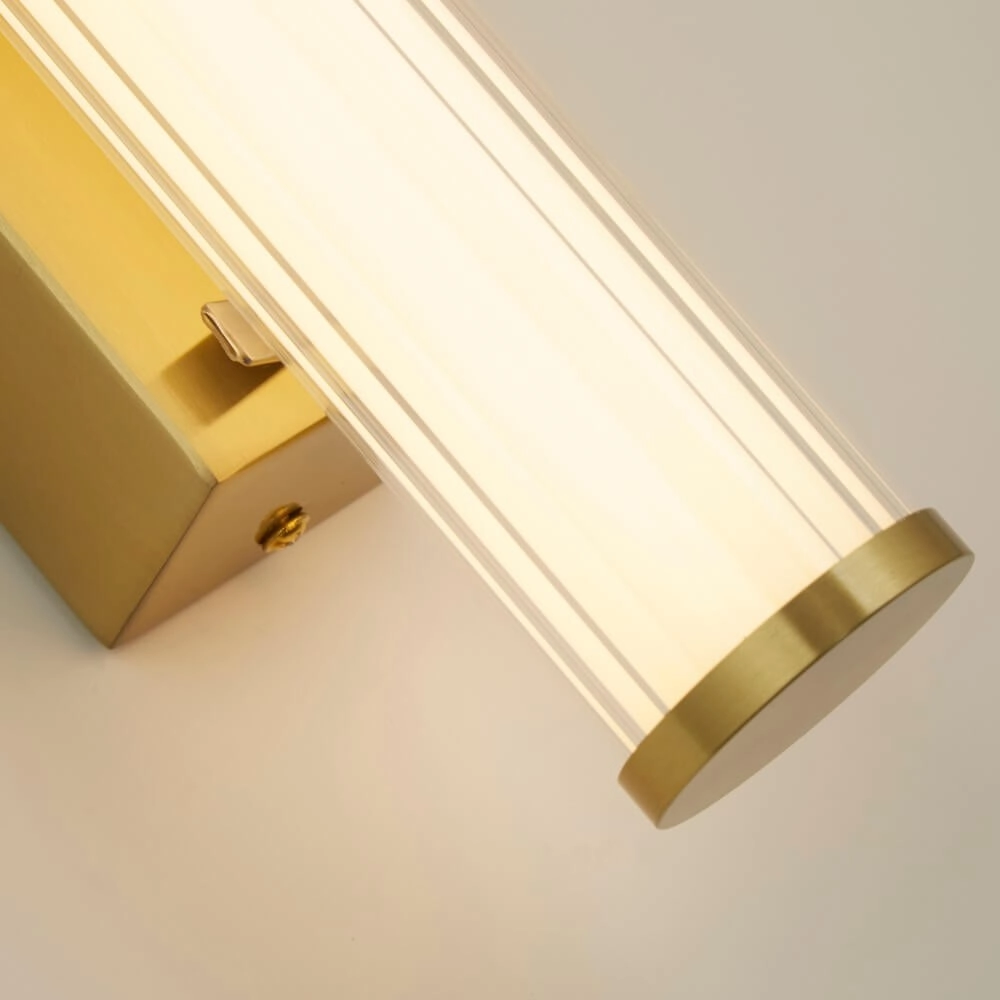 Gold wall lamp Clamp 33cm Searchlight 5053423268095