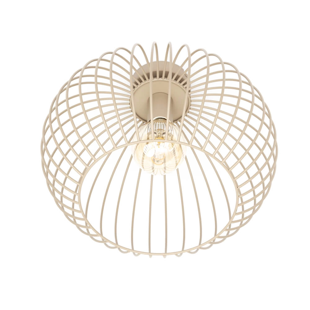 Wire ceiling lamp Wire Ø 40cm sand color