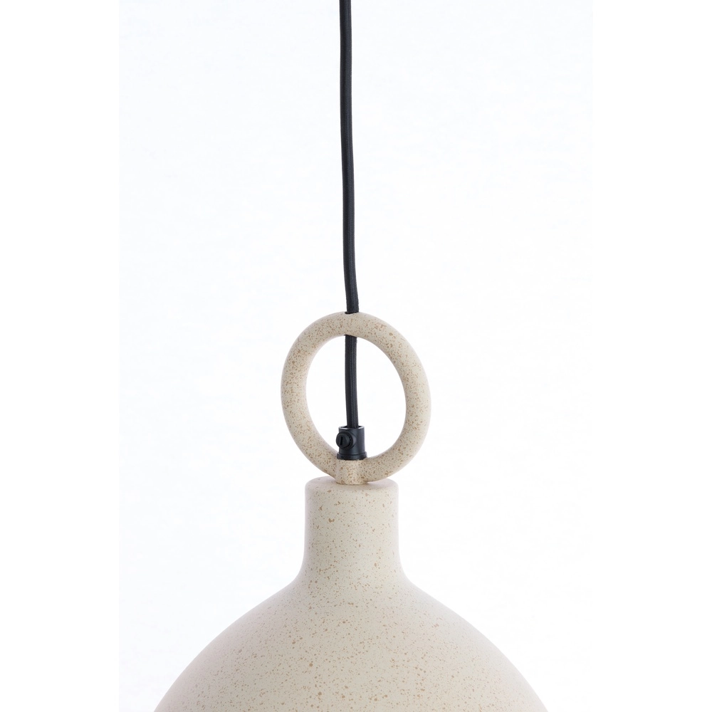 Metal pendant lamp Rosero Ø 24cm - sand brown Light & Living 8717807787653