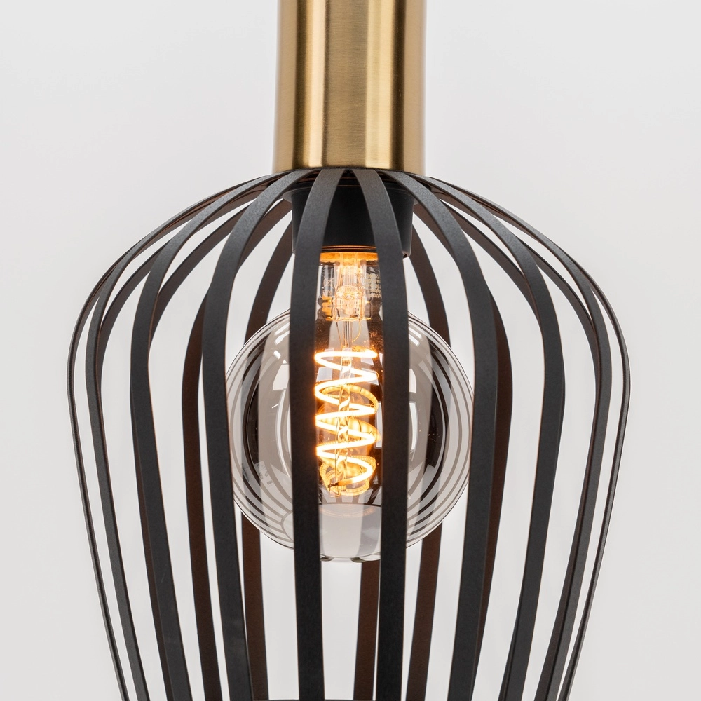 Pendant lamp Empoli black with gold - Ø 20cm Eglo 9008606299881
