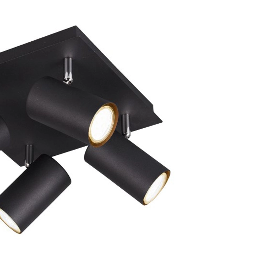 Spotlight Marley 4-light matt black Trio 4017807408676