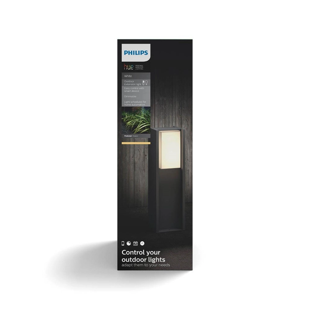 Pedestal outdoor lamp Hue Turaco 40cm anthracite Philips 8718696154472