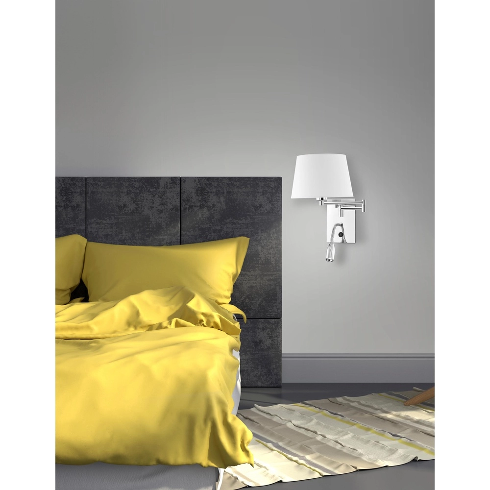 Wall lamp Cingo chrome with white