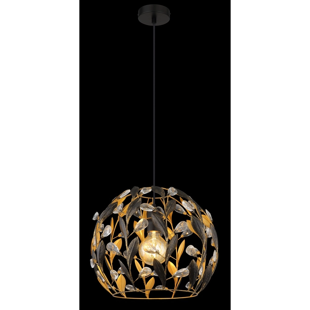 Country Pendant Lamp Mika Black Globo 9007371519941