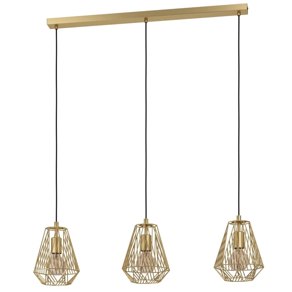 Golden dining table lamp Stype