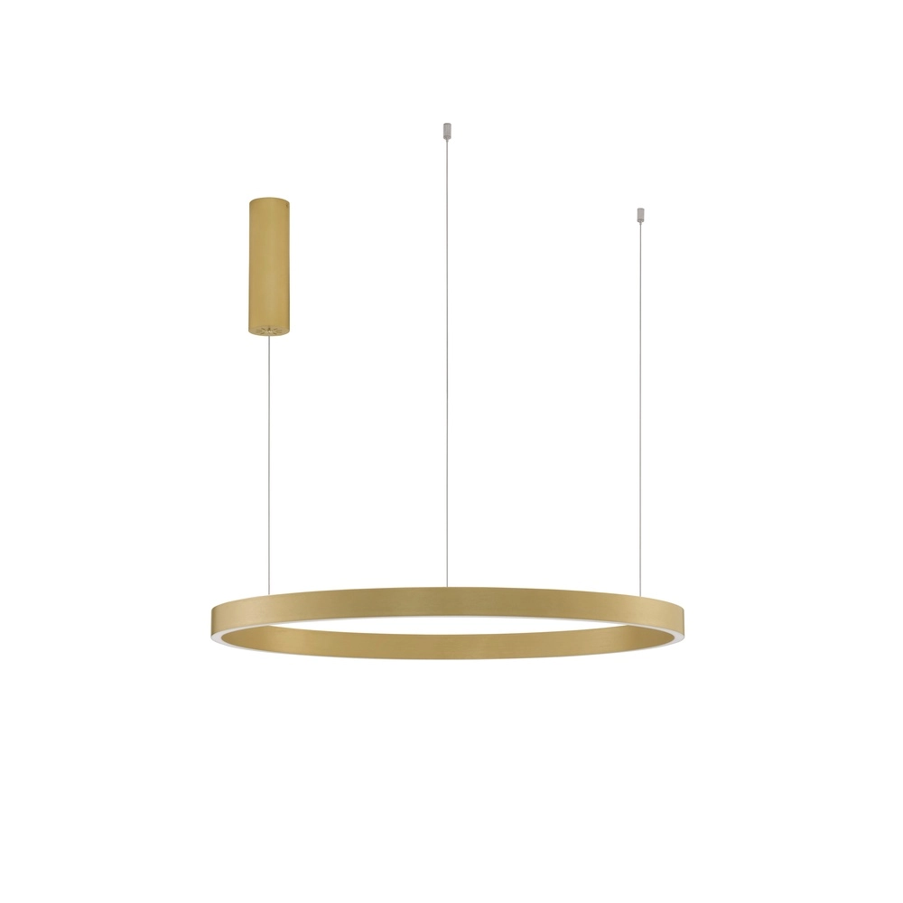 Golden pendant lamp Elowen design Ø 80cm Lyora 5212017439109