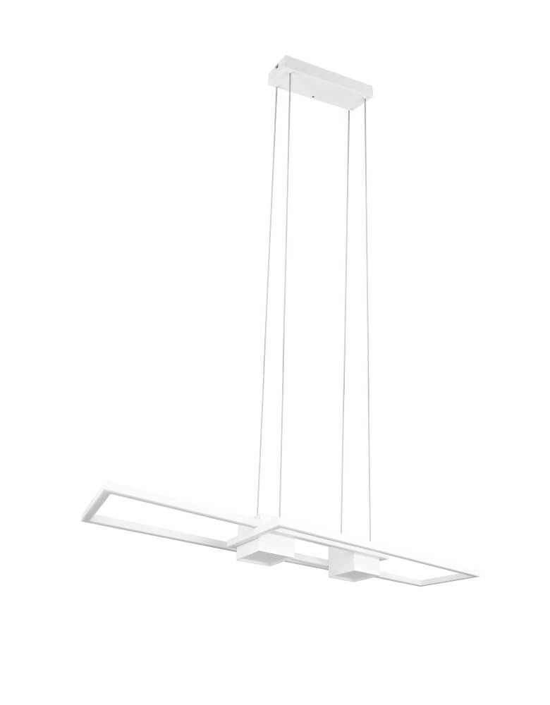 Led pendant light office Albany white Trio 4017807610338