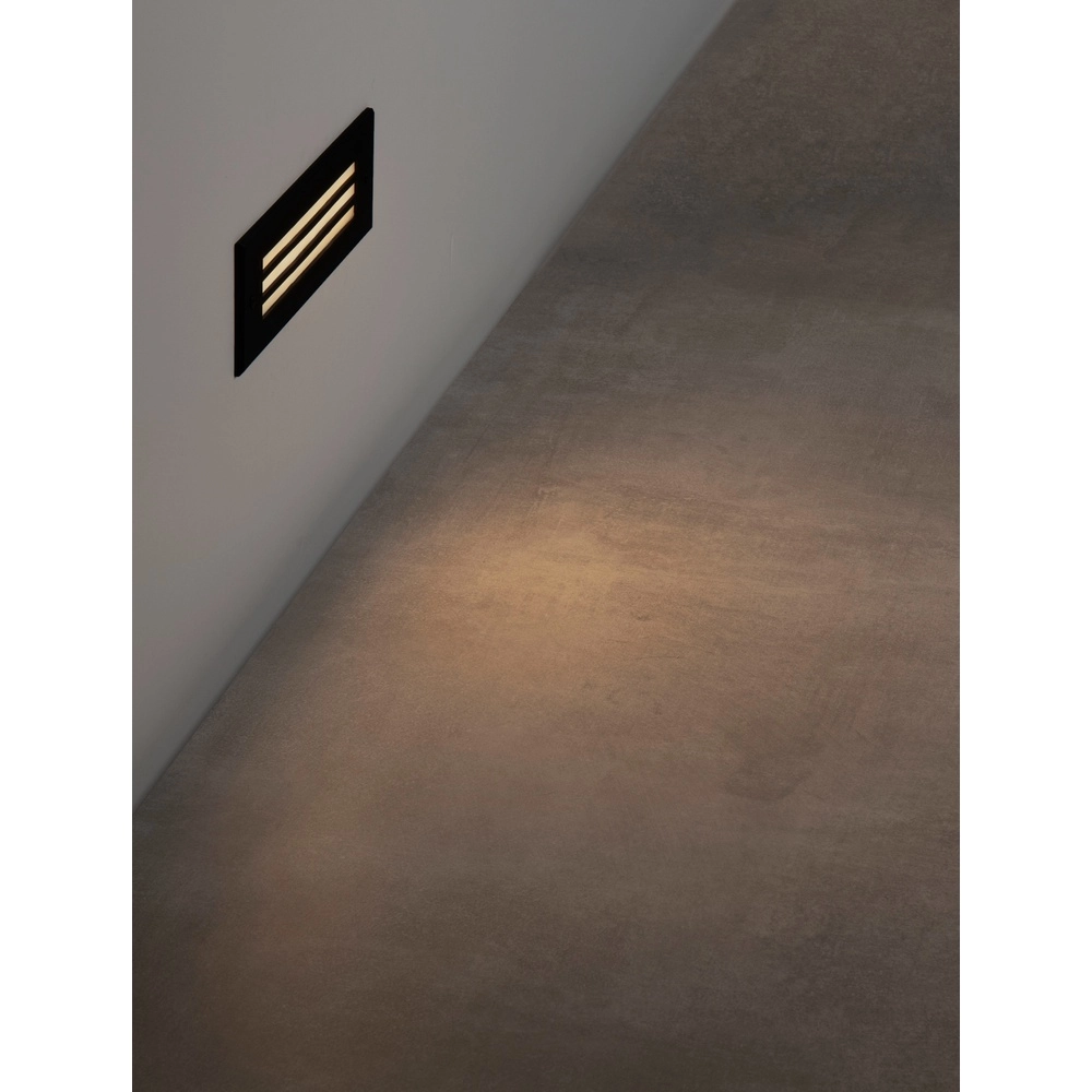 Sleek wall lamp Off 25.6cm with ribbing Lyora 5212017453396