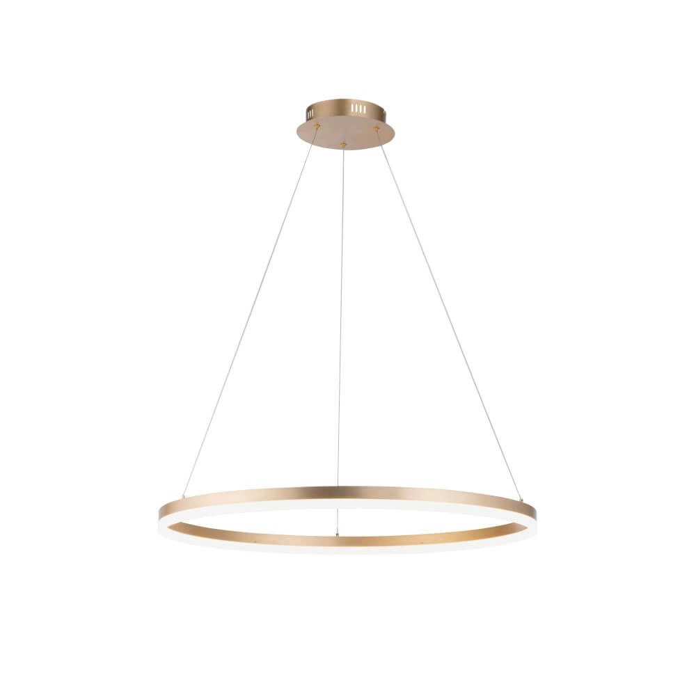 Modern pendant lamp Titus Ø 80cm antique brass Paul Neuhaus 4012248362877