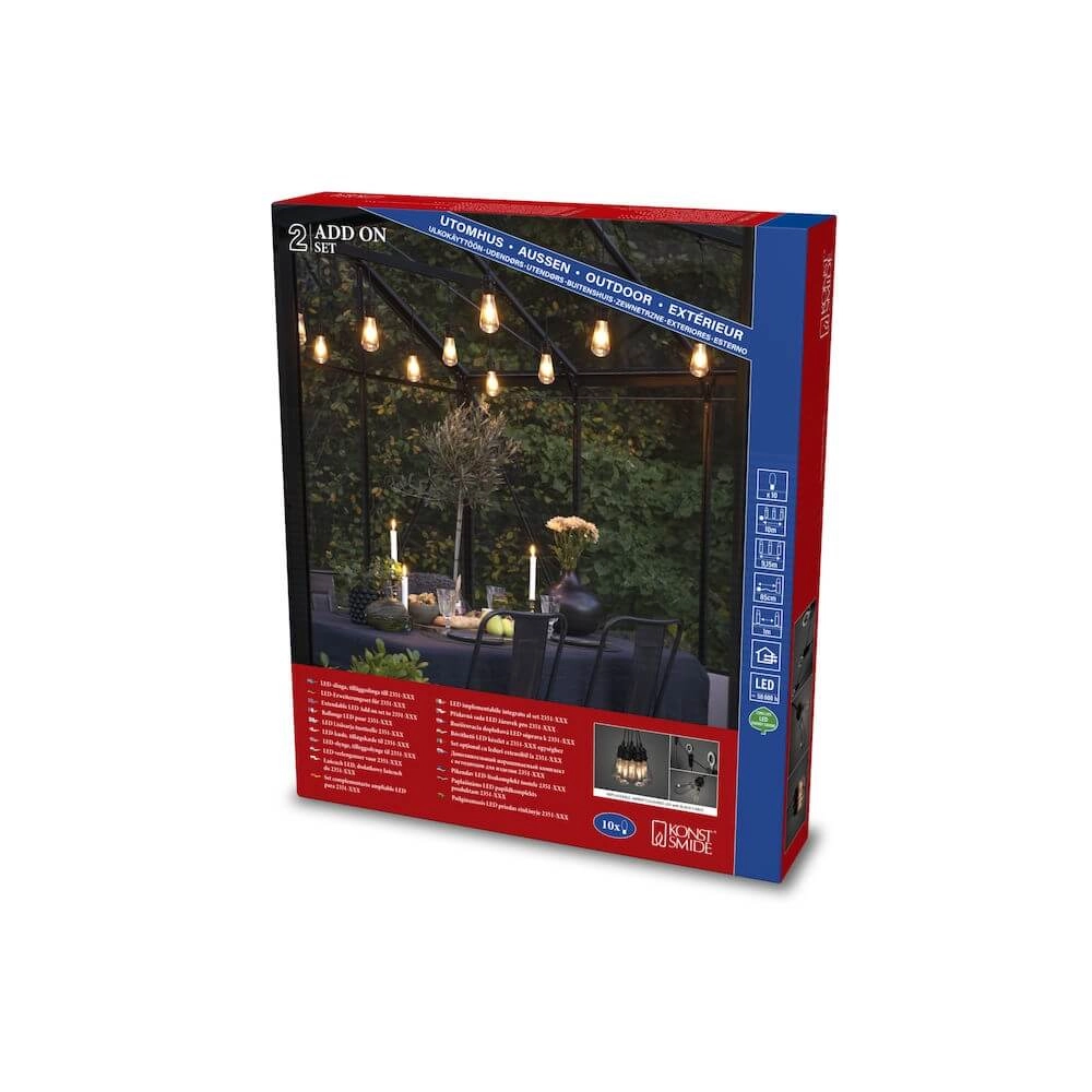 Light chain Partylight Ext Expansion - 10x KonstSmide 7318302352806