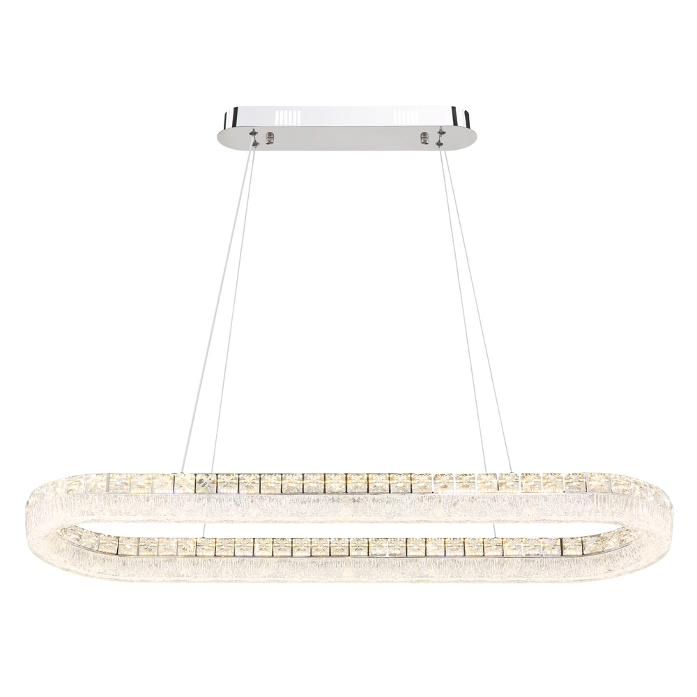 Pendant lamp Laurel Oval chrome Globo 9007371572779