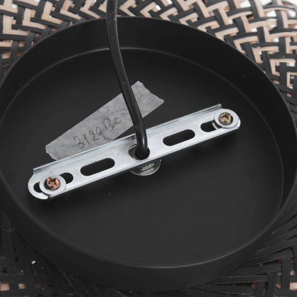 Black bamboo ceiling lamp Maze Ø 40cm Steinhauer 8712746147223